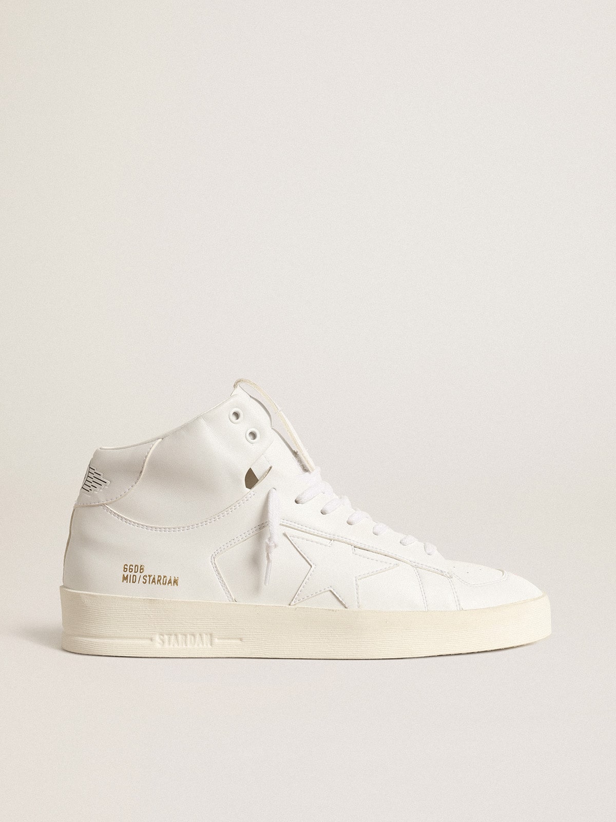 Women's bio-based Mid-Stardan with white star and heel tab| Golden Goose