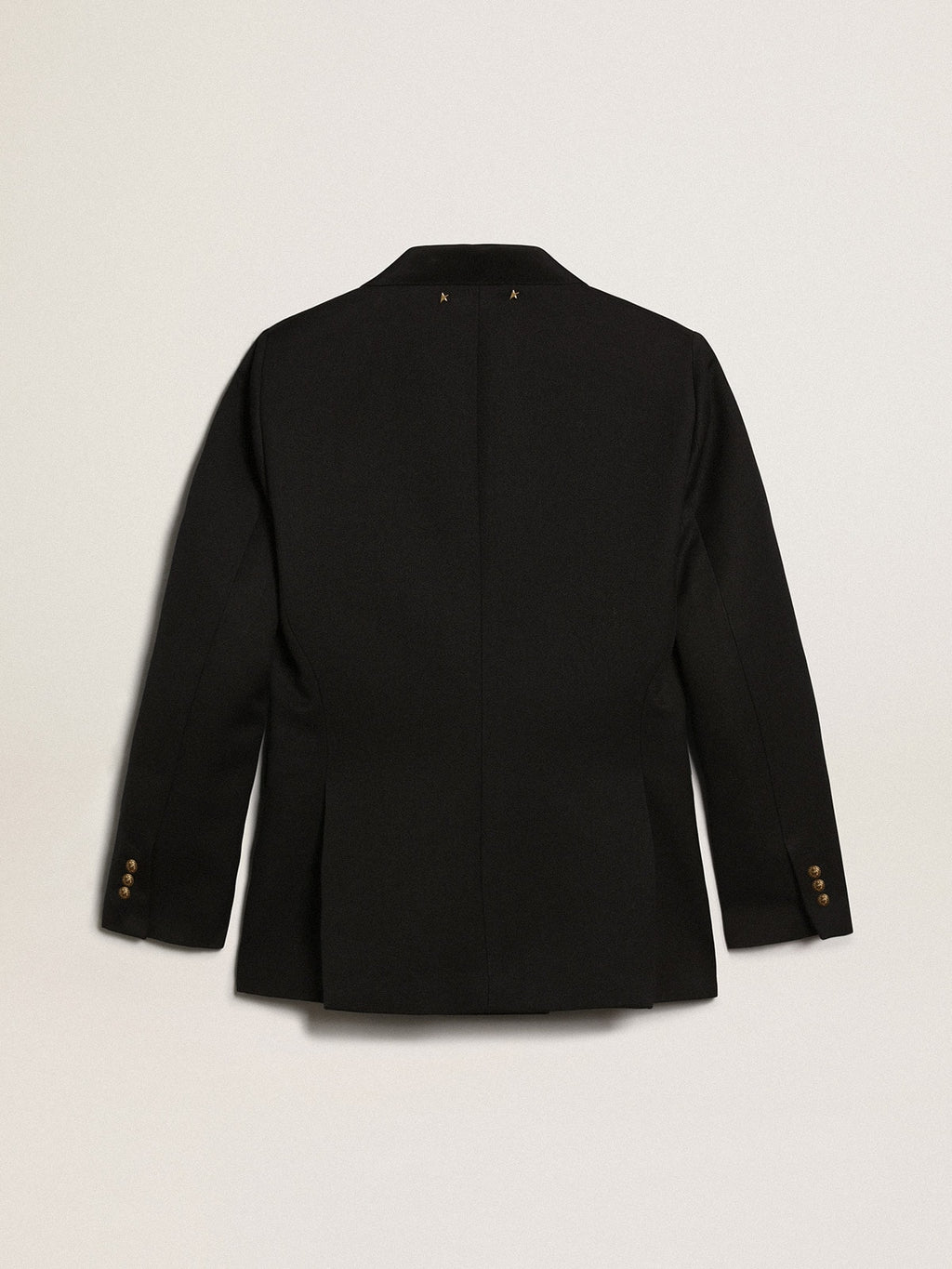 Women's double-breasted blue blazer| Golden Goose