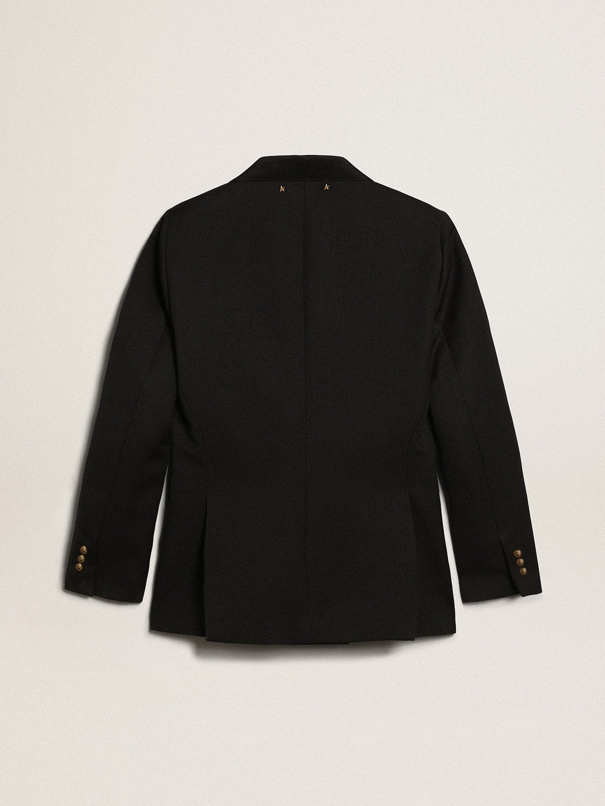 Women's double-breasted blue blazer| Golden Goose