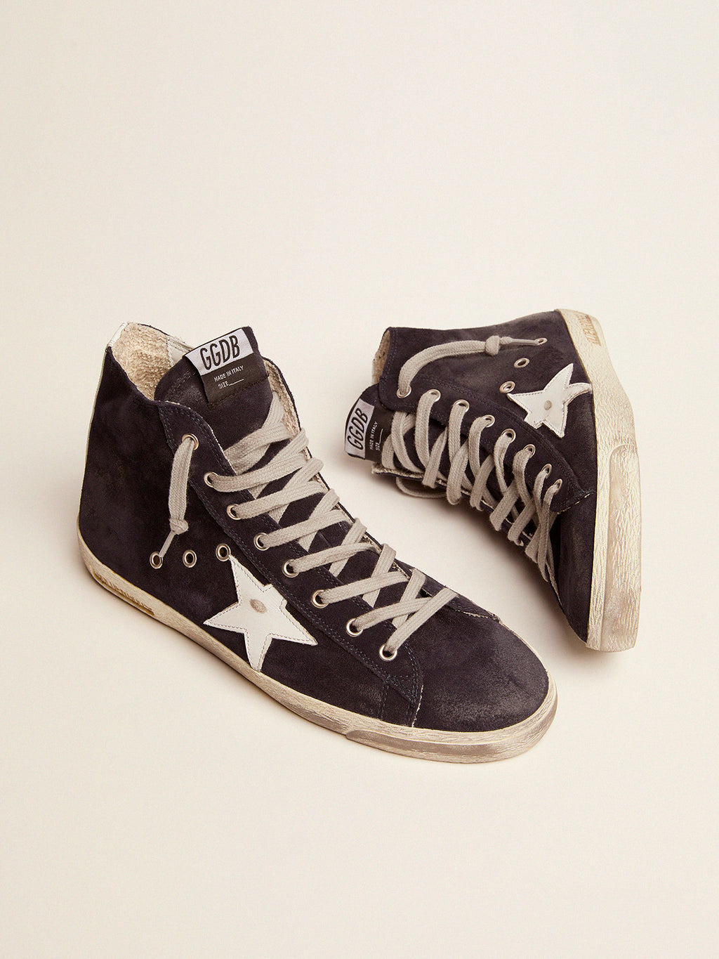 Men's Francy in leather with leather star and heel tab| Golden Goose