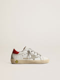 Super-Star Young with suede star and red leather heel tab| Golden Goose