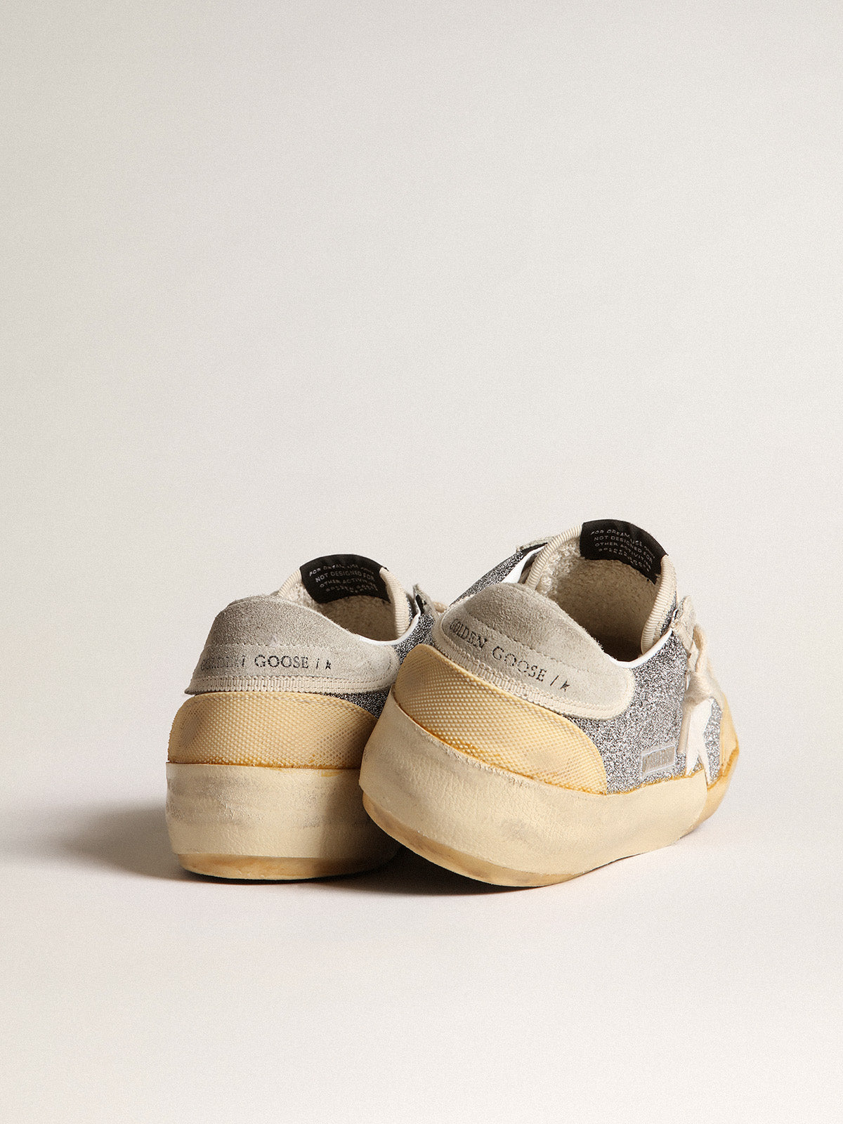 Men's Super-Star LAB with white star and Swarovski glitter upper| Golden Goose