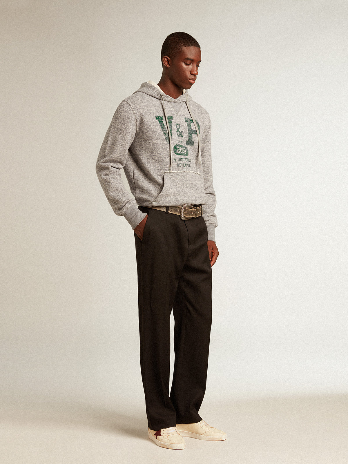Ball Star in beige nappa with burgundy mesh star and heel tab| Golden Goose