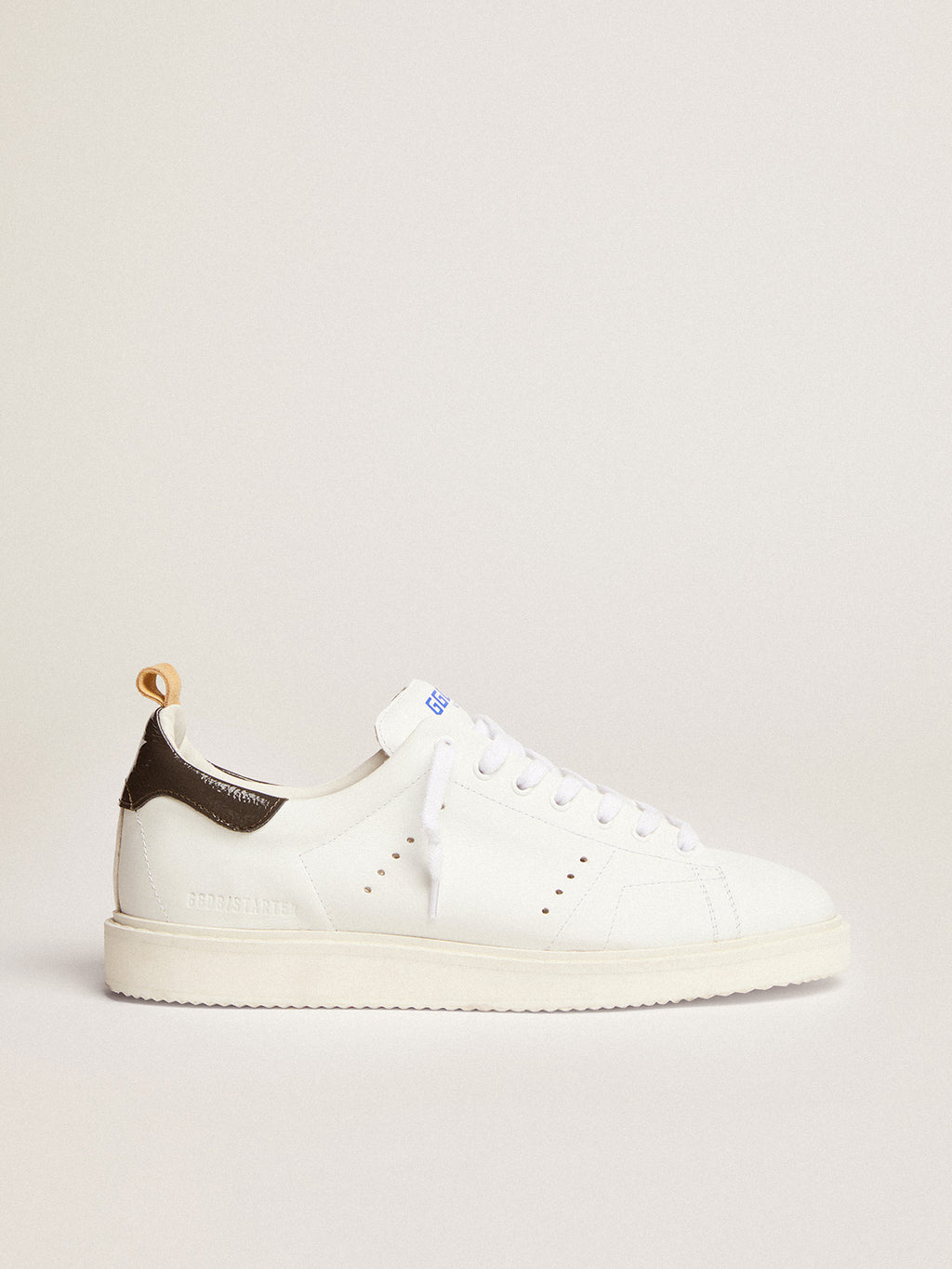 Men's Starter in white naplack with painted leather heel tab| Golden Goose