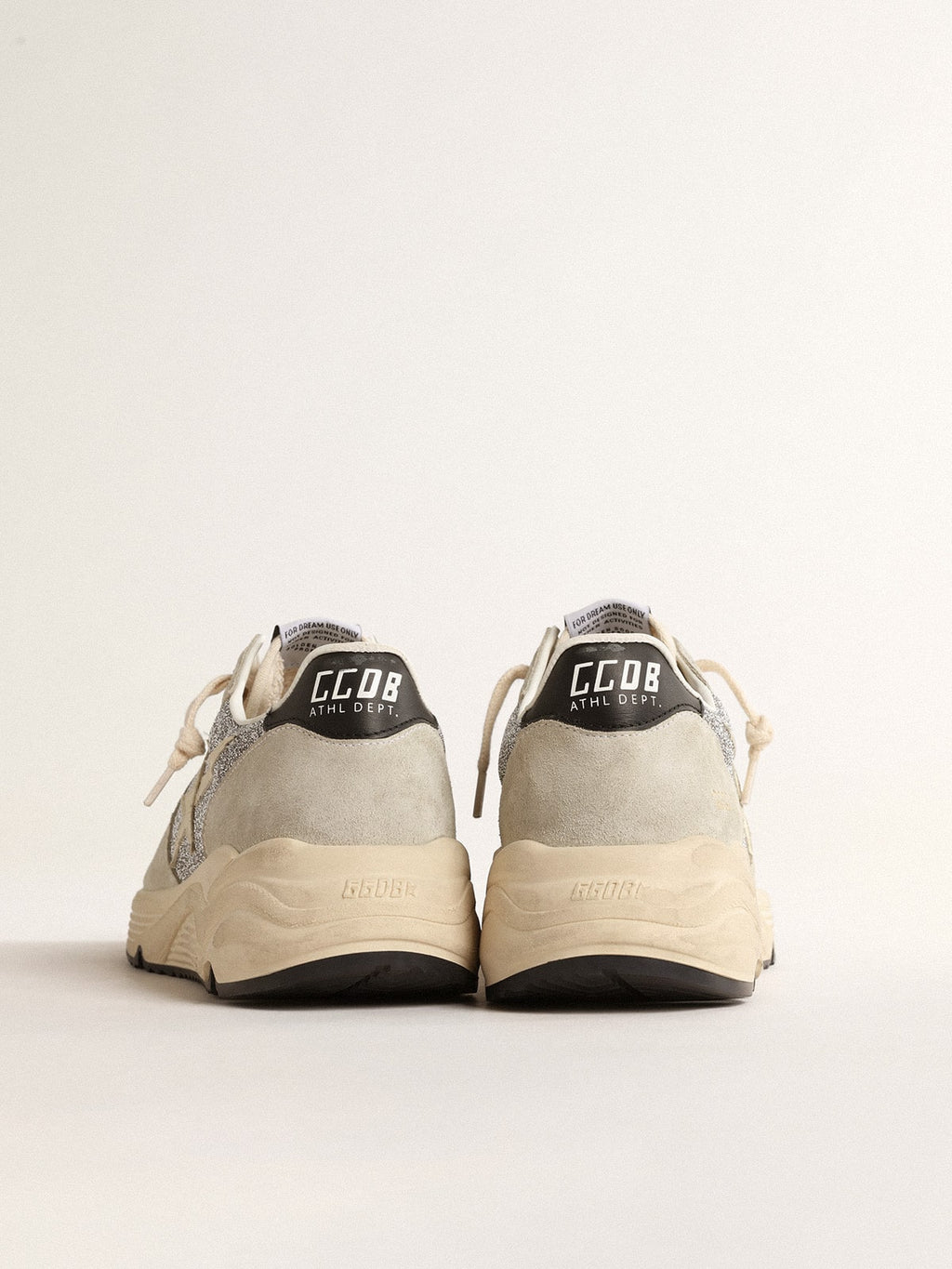 Running Sole embellished with Swarovski crystals and ivory star| Golden Goose