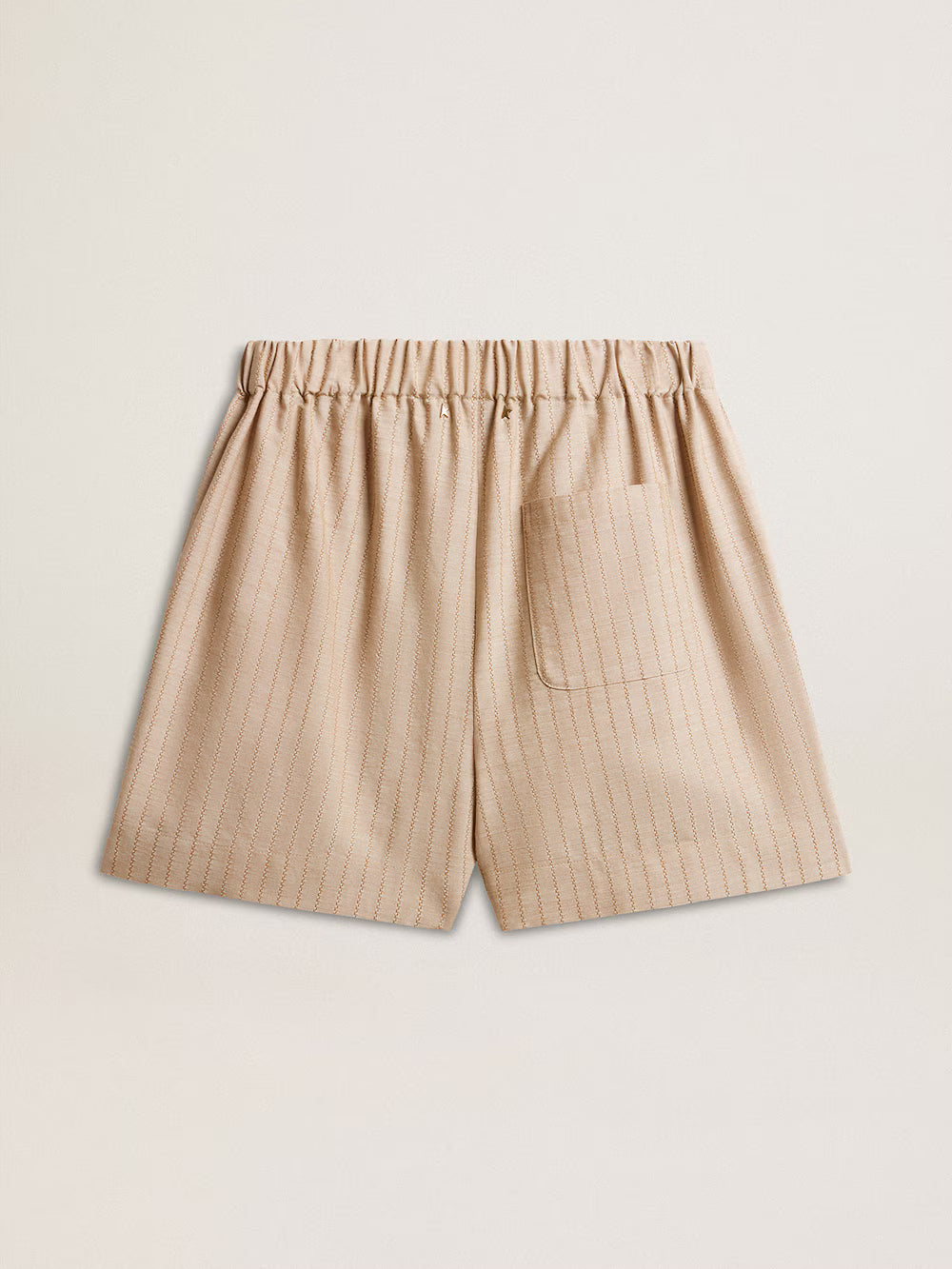Dark beige shorts with back pocket| Golden Goose