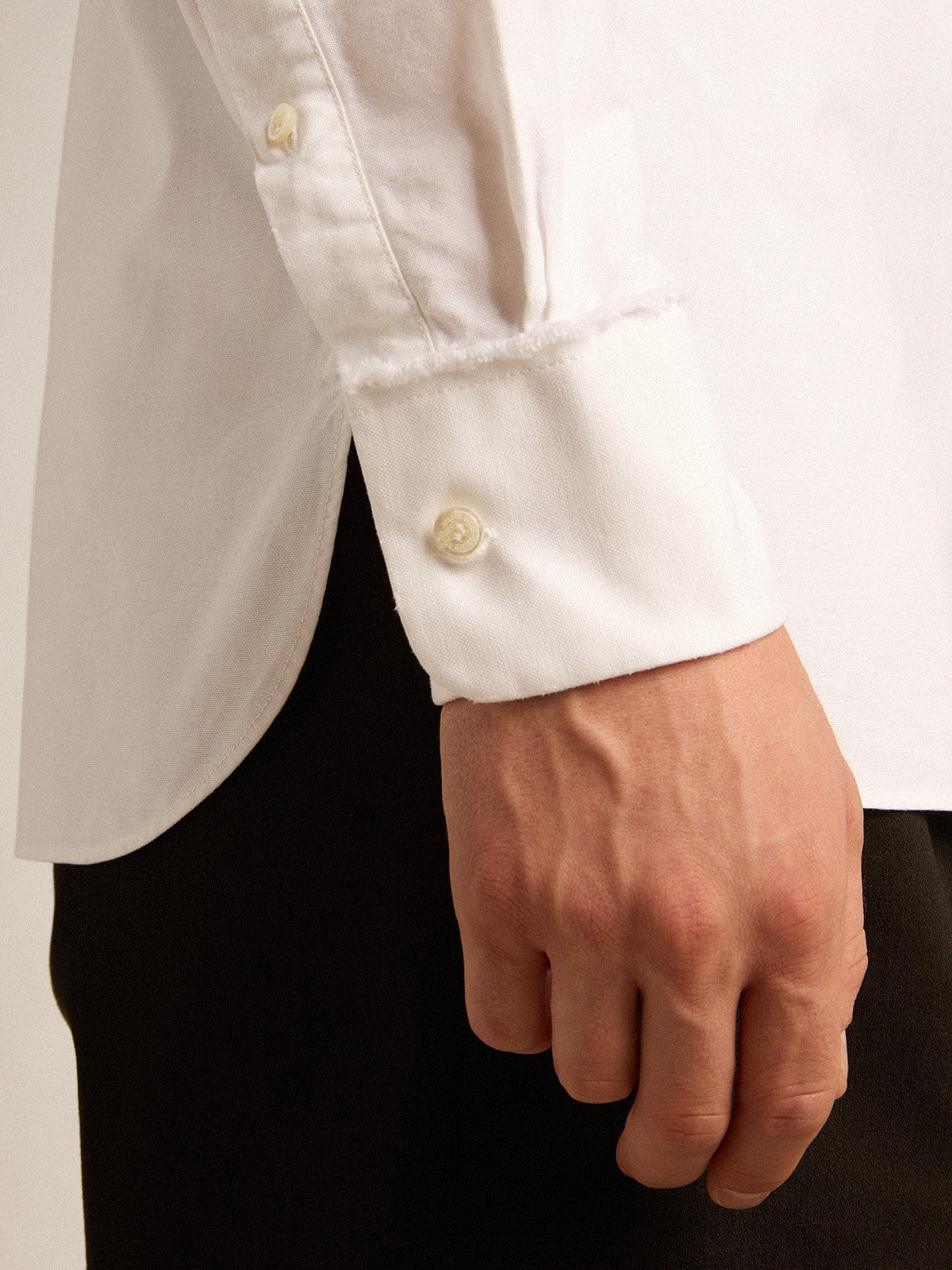 White cotton shirt| Golden Goose