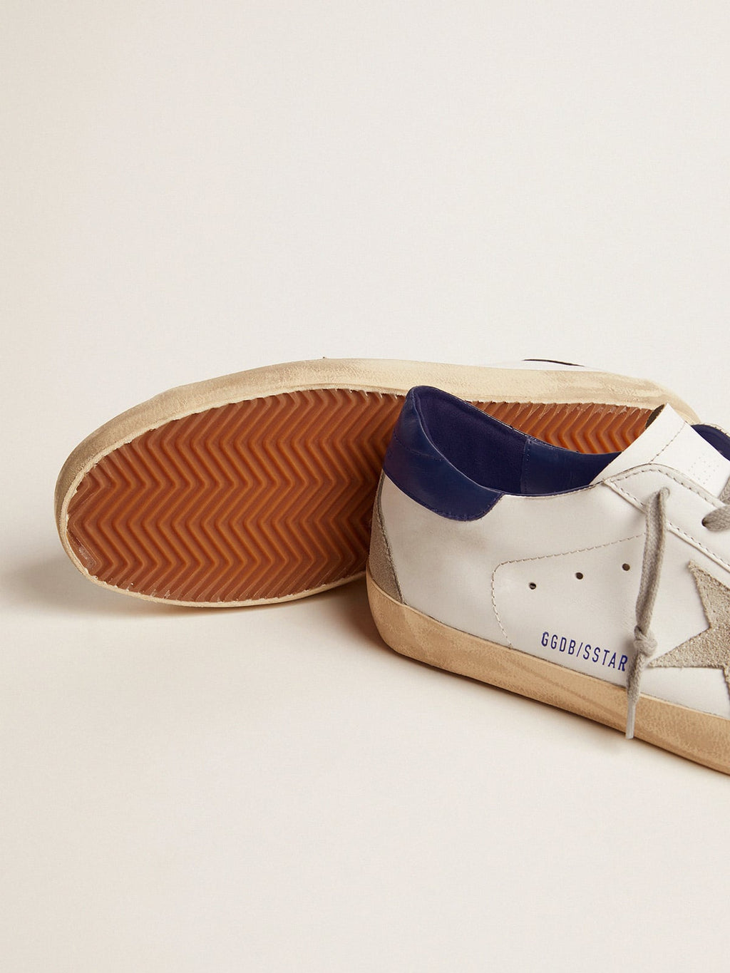 Women's blue and white Super-Star sneakers| Golden Goose
