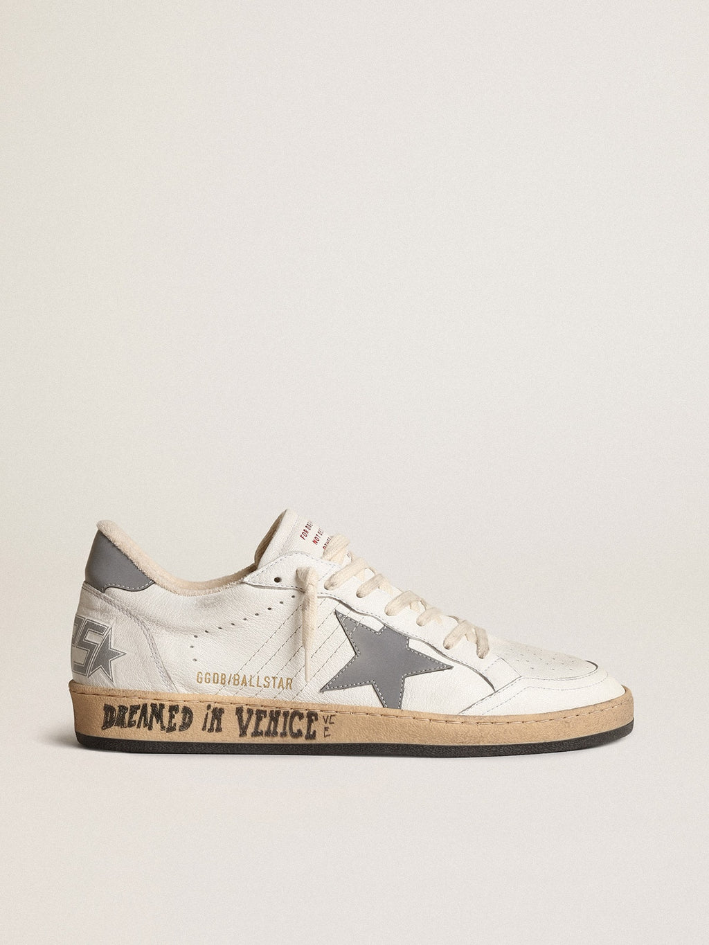Ball Star in nappa with gray reflective nylon star and heel tab| Golden Goose