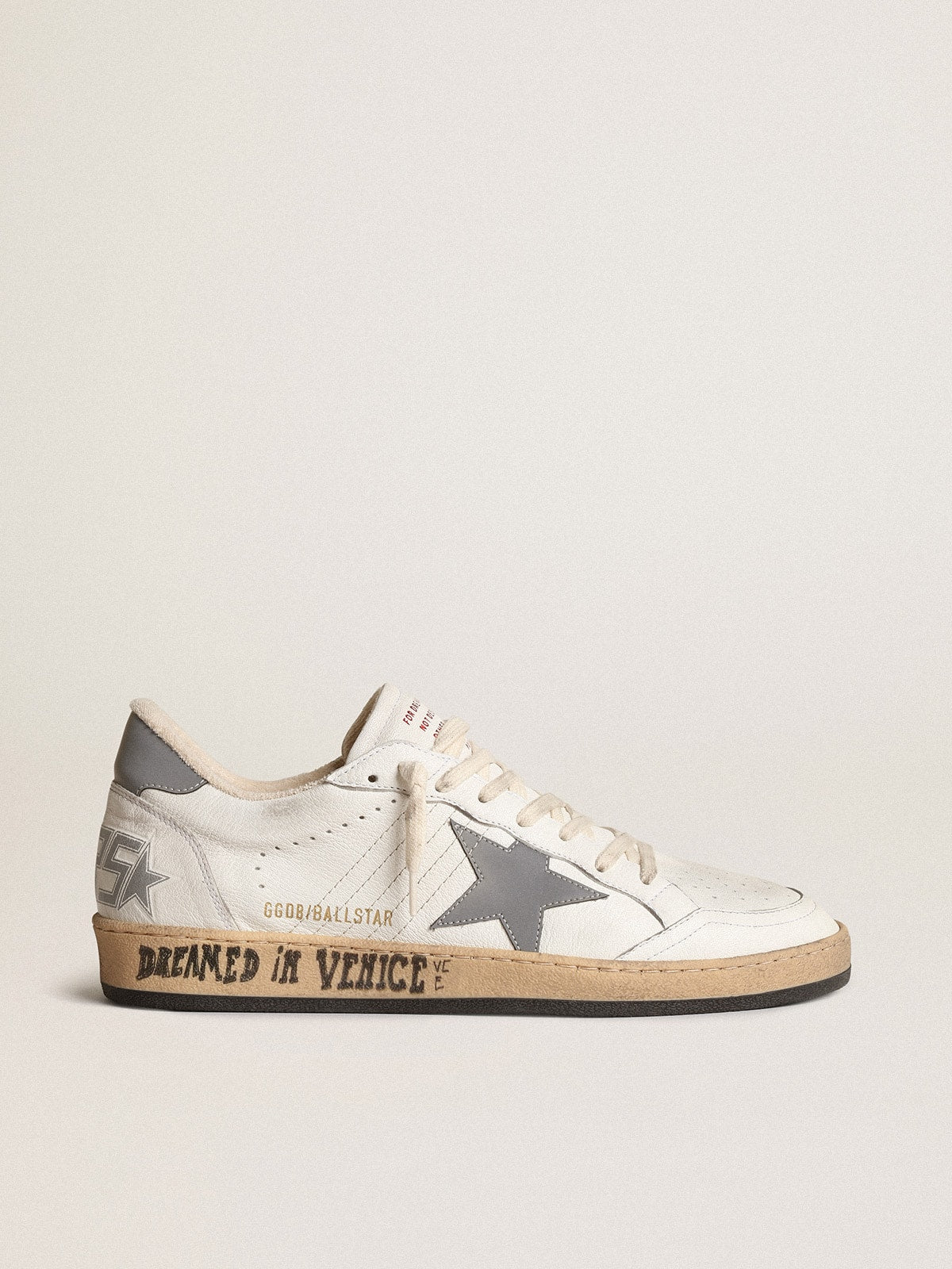 Ball Star in nappa with gray reflective nylon star and heel tab| Golden Goose