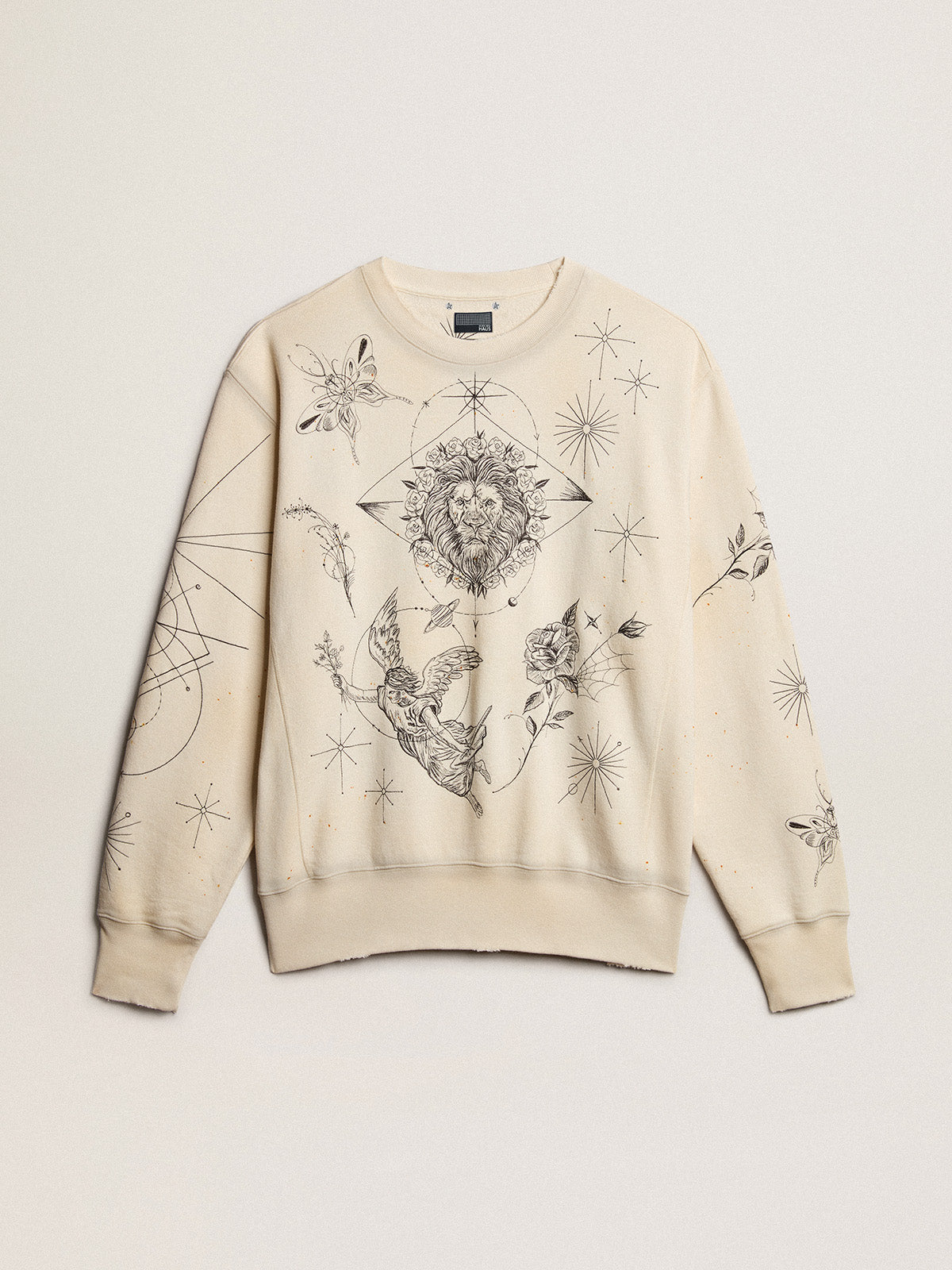 Exclusive HAUS of Dreamers sweatshirt in aged white| Golden Goose