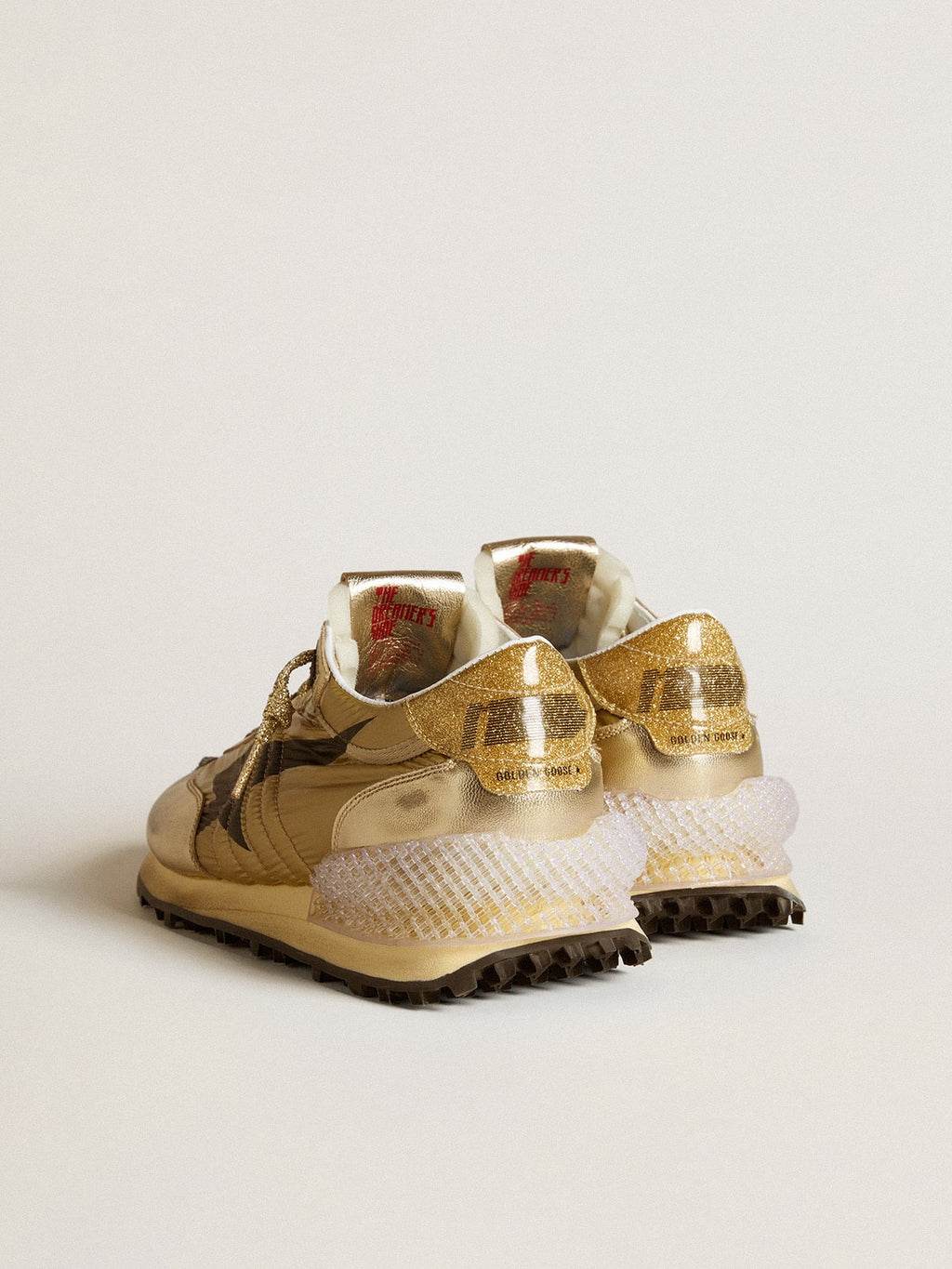 Men's Gold Marathon with gold nylon upper| Golden Goose