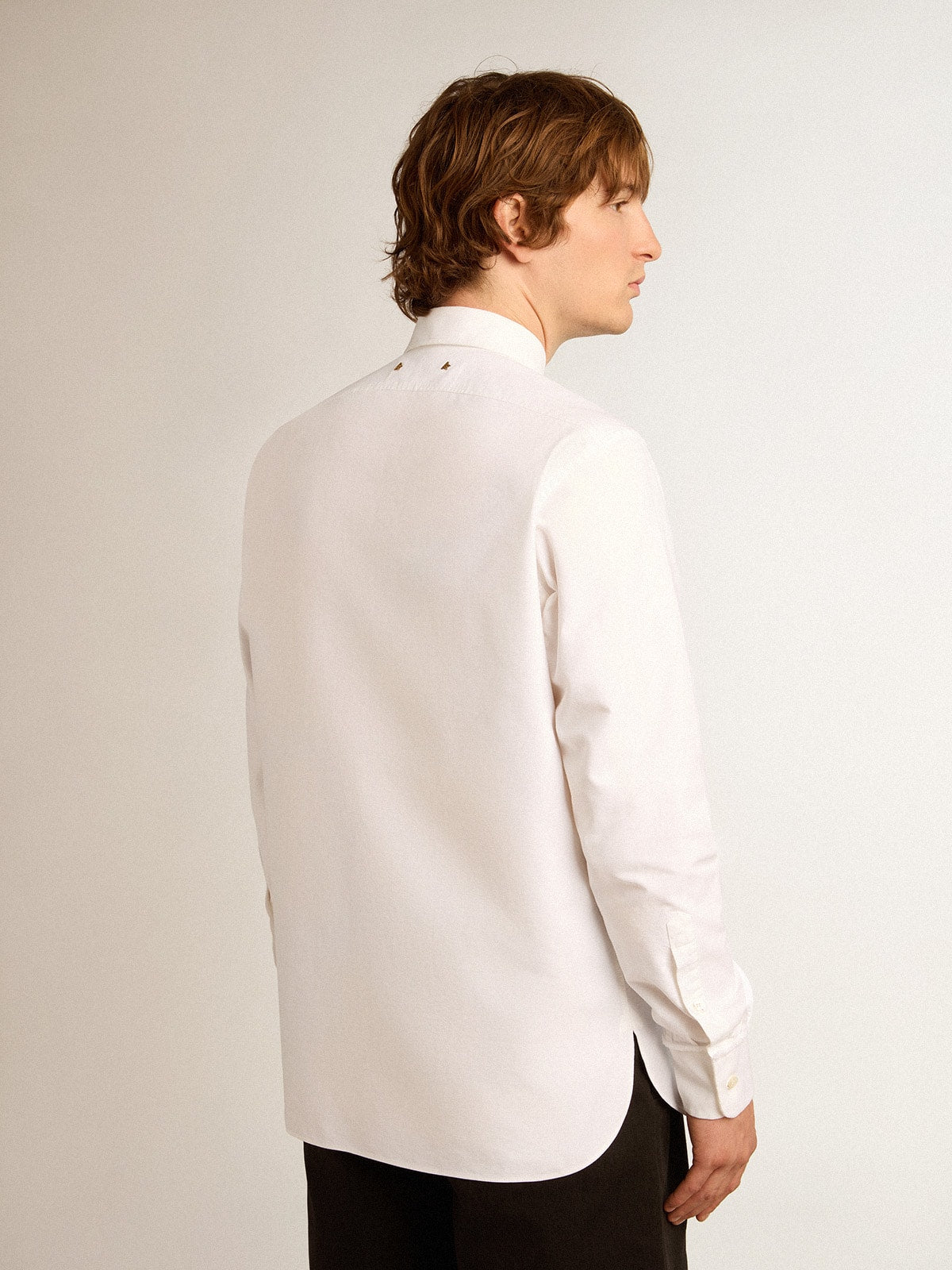 White cotton shirt| Golden Goose