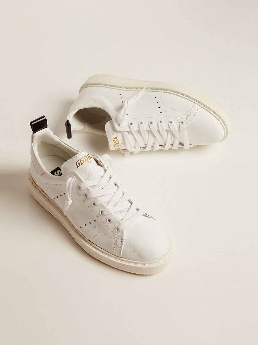 Men's Starter in leather with star on the heel tab| Golden Goose