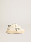 June in nappa leather with silver glitter star and heel tab| Golden Goose