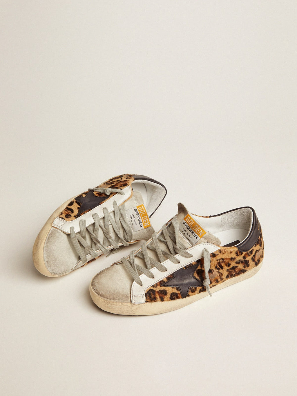 Women's Super-Star in leopard print leather| Golden Goose