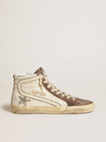 Slide in nappa with glitter star and patent leather flash| Golden Goose