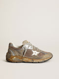 Women's Dad-Star in dove gray mesh and suede| Golden Goose