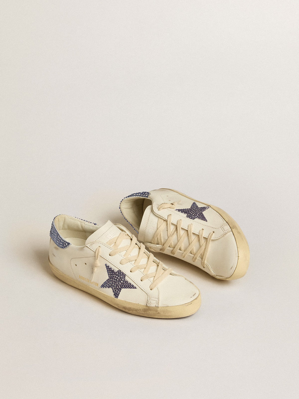 Sneaker Swarovski crystals Super-Star LTD for women| Golden Goose
