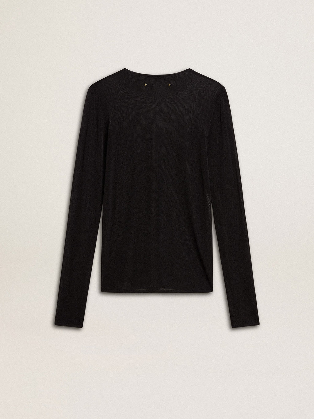 Women's black crew neck t-shirt| Golden Goose