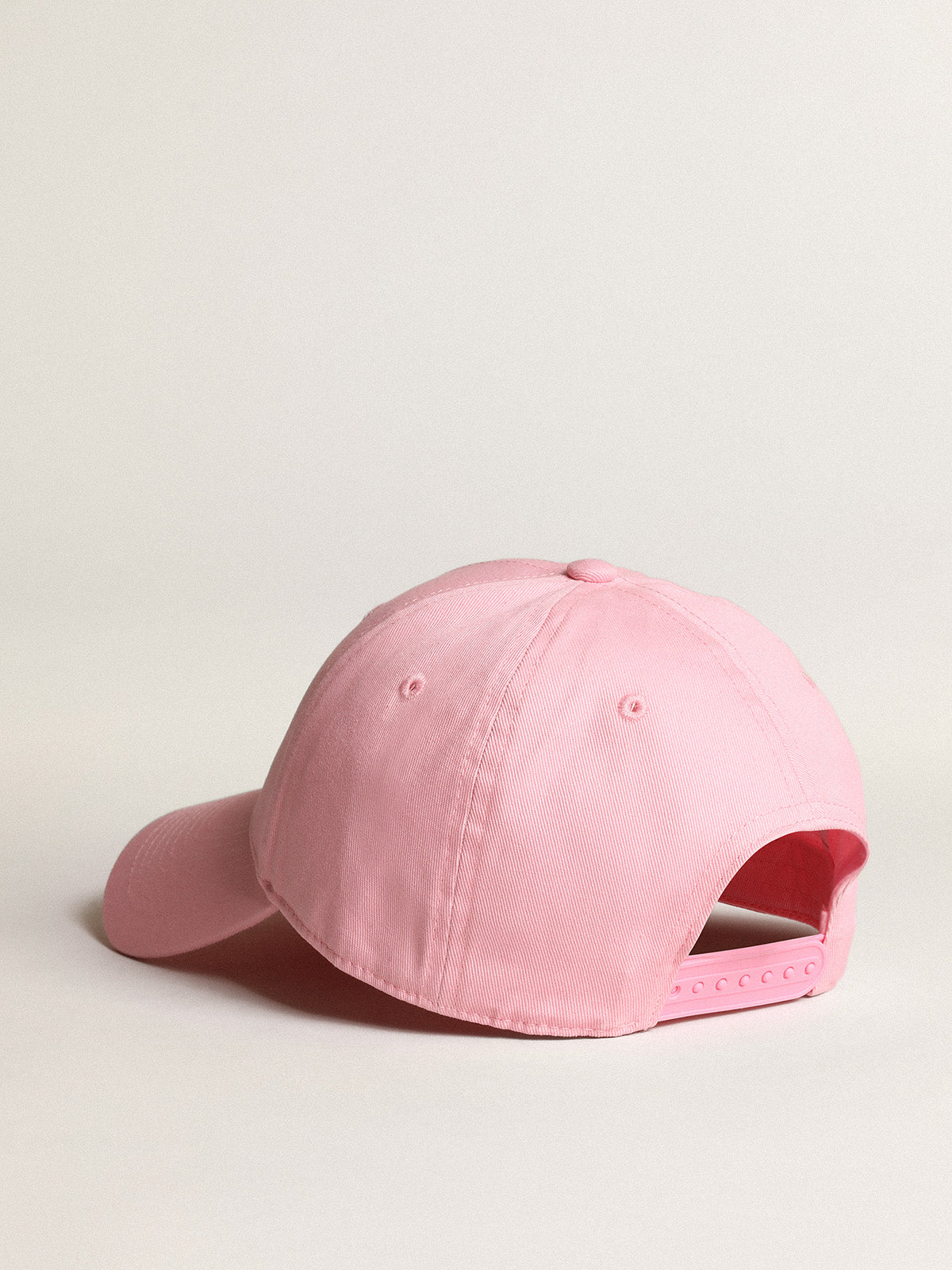 Pink Demos Star Collection baseball cap with tone-on-tone star| Golden Goose