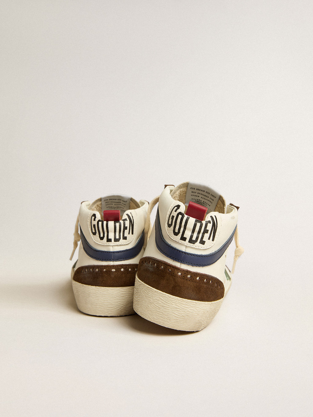 Mid Star with green leather star and blue leather flash| Golden Goose